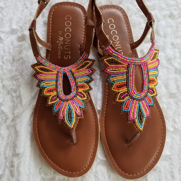 Coconuts by Matisse Shoes - Coconuts by Matisse Beaded Leather Sandals